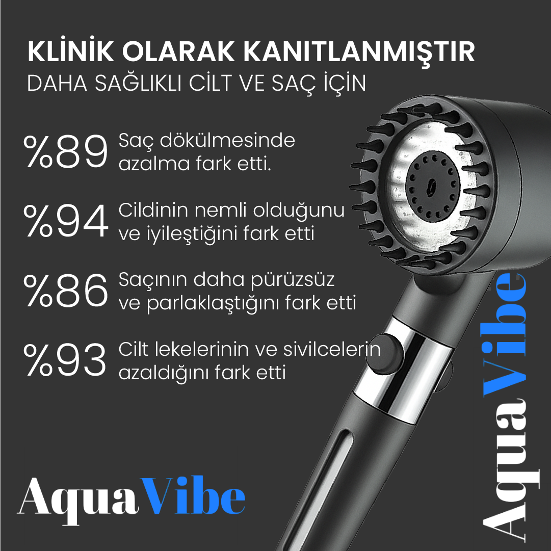 AquaVibe™ Filtreli Duş Başlığı
